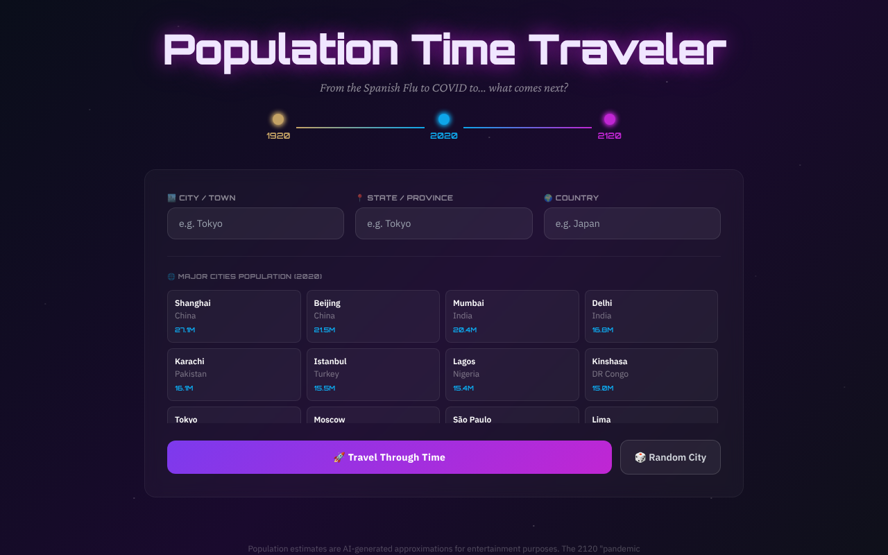 populationtimetraveler app