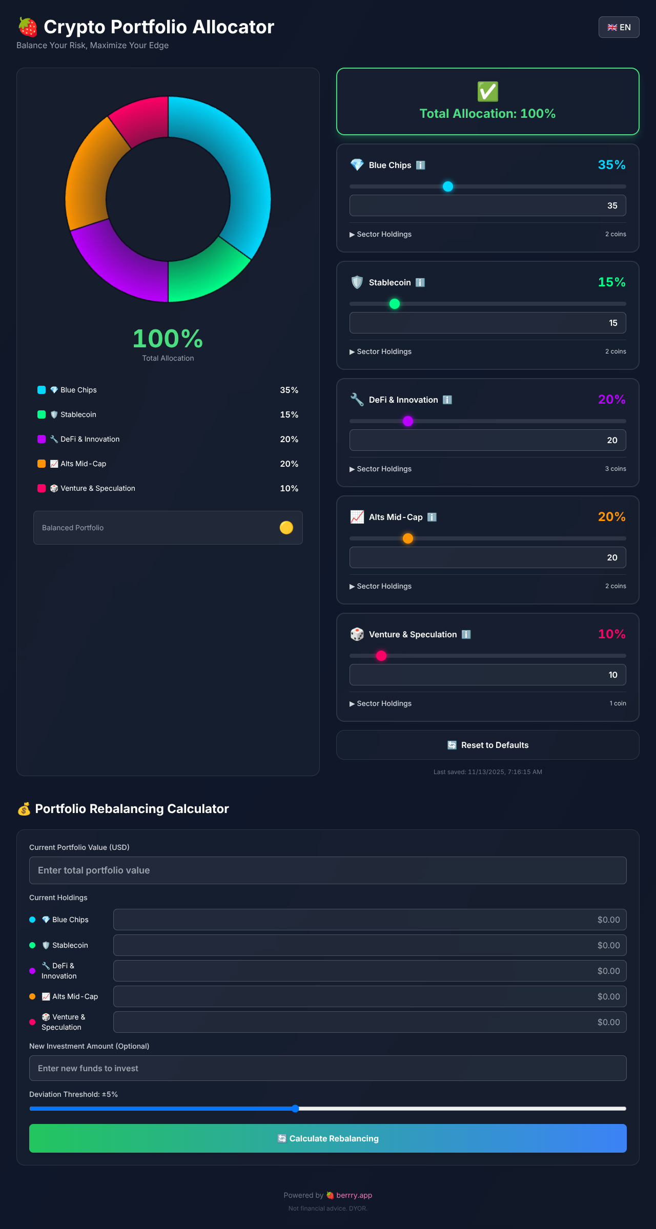 portfolioalloc app