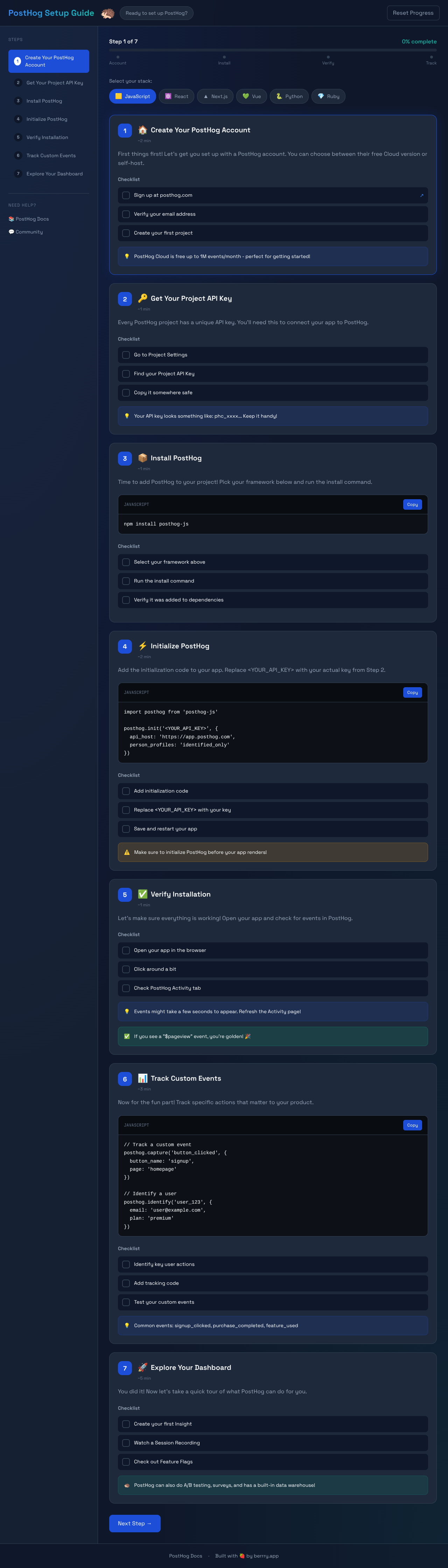 posthog-setup app