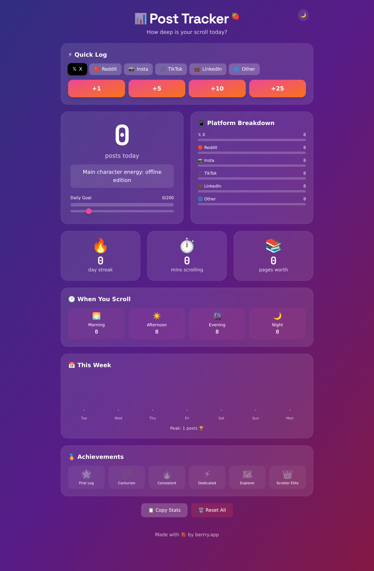 posttracker app
