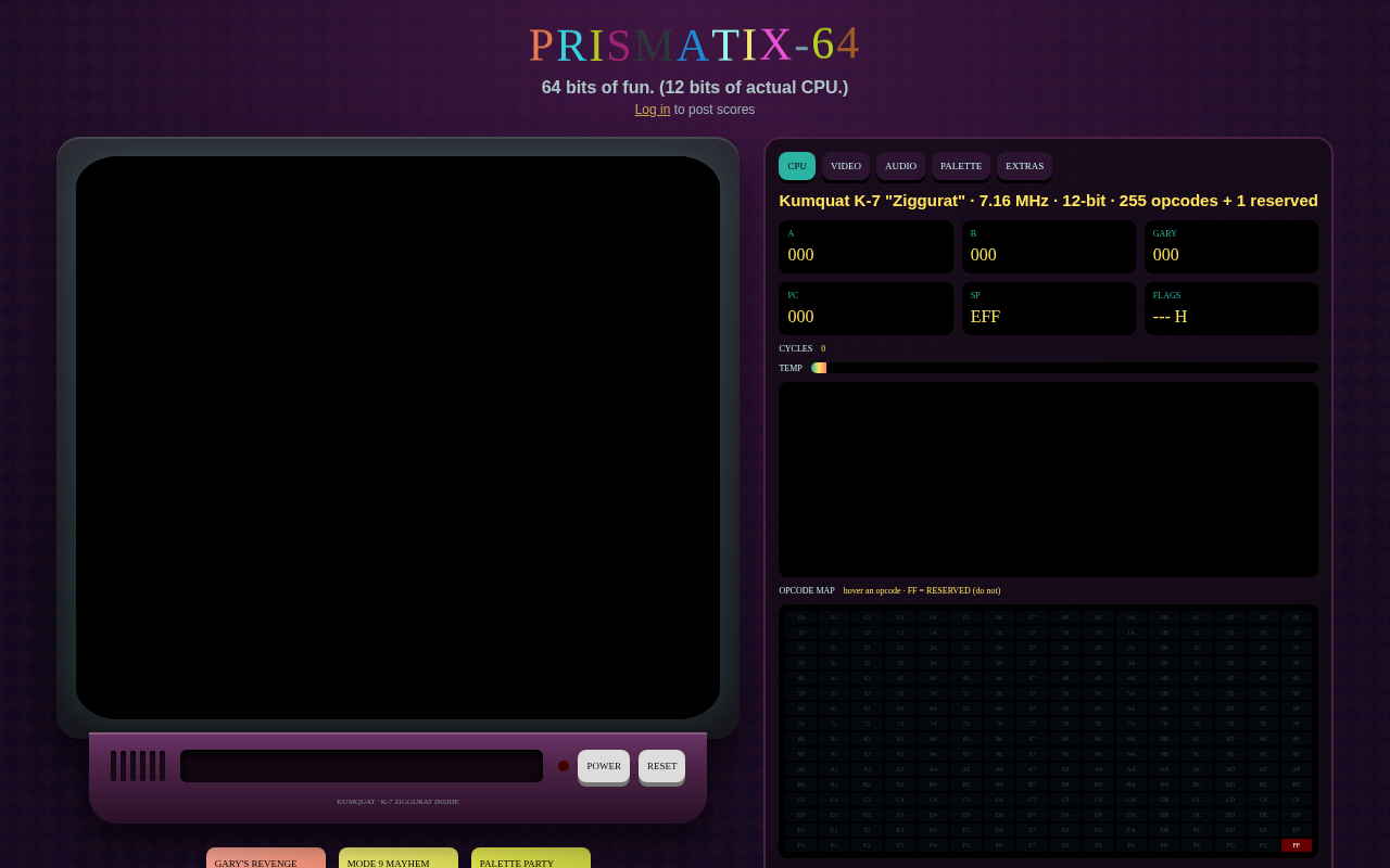 PRISMATIX-64 screenshot