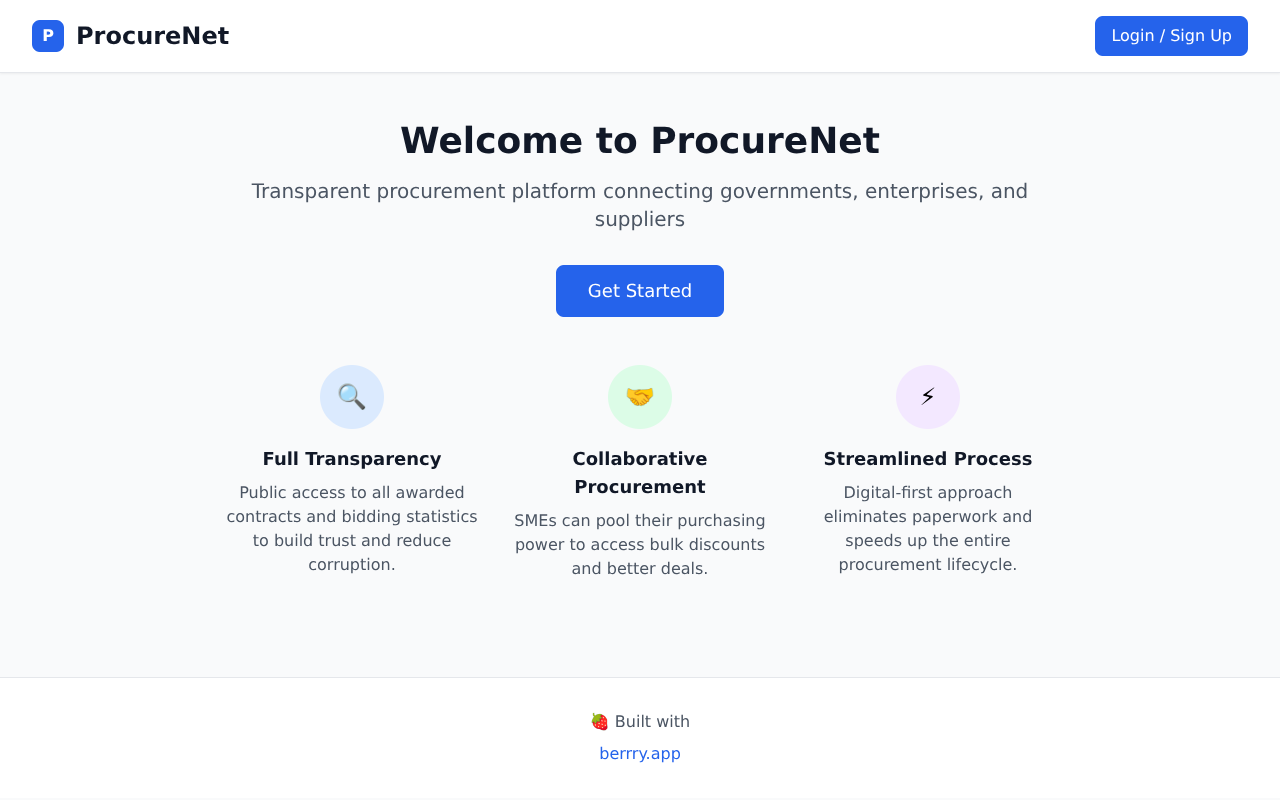 procurenet app