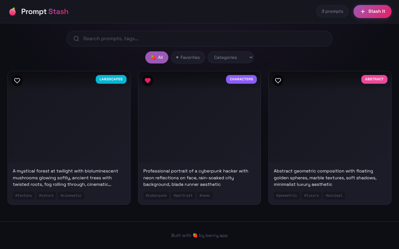 promptstash app