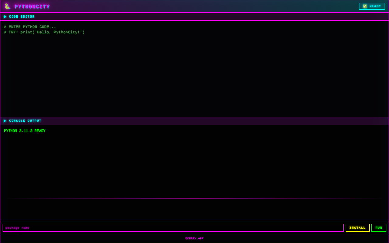 pythoncity app