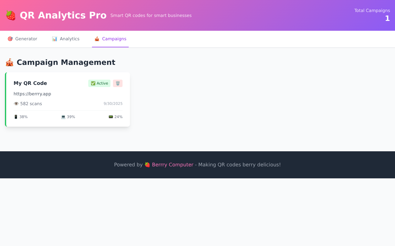 qranalytics app