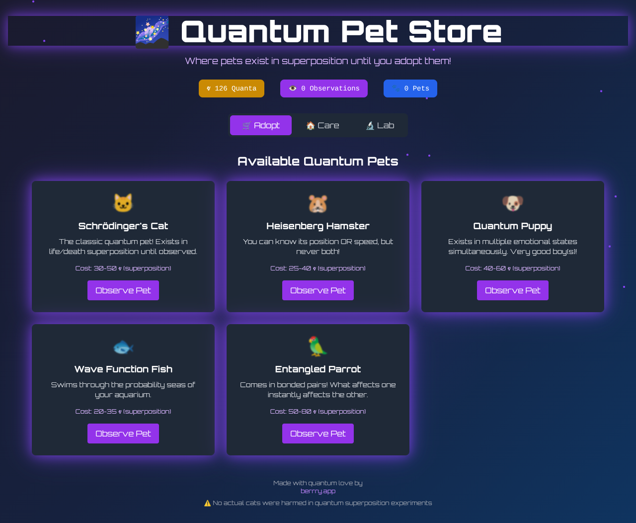 quantumpets app