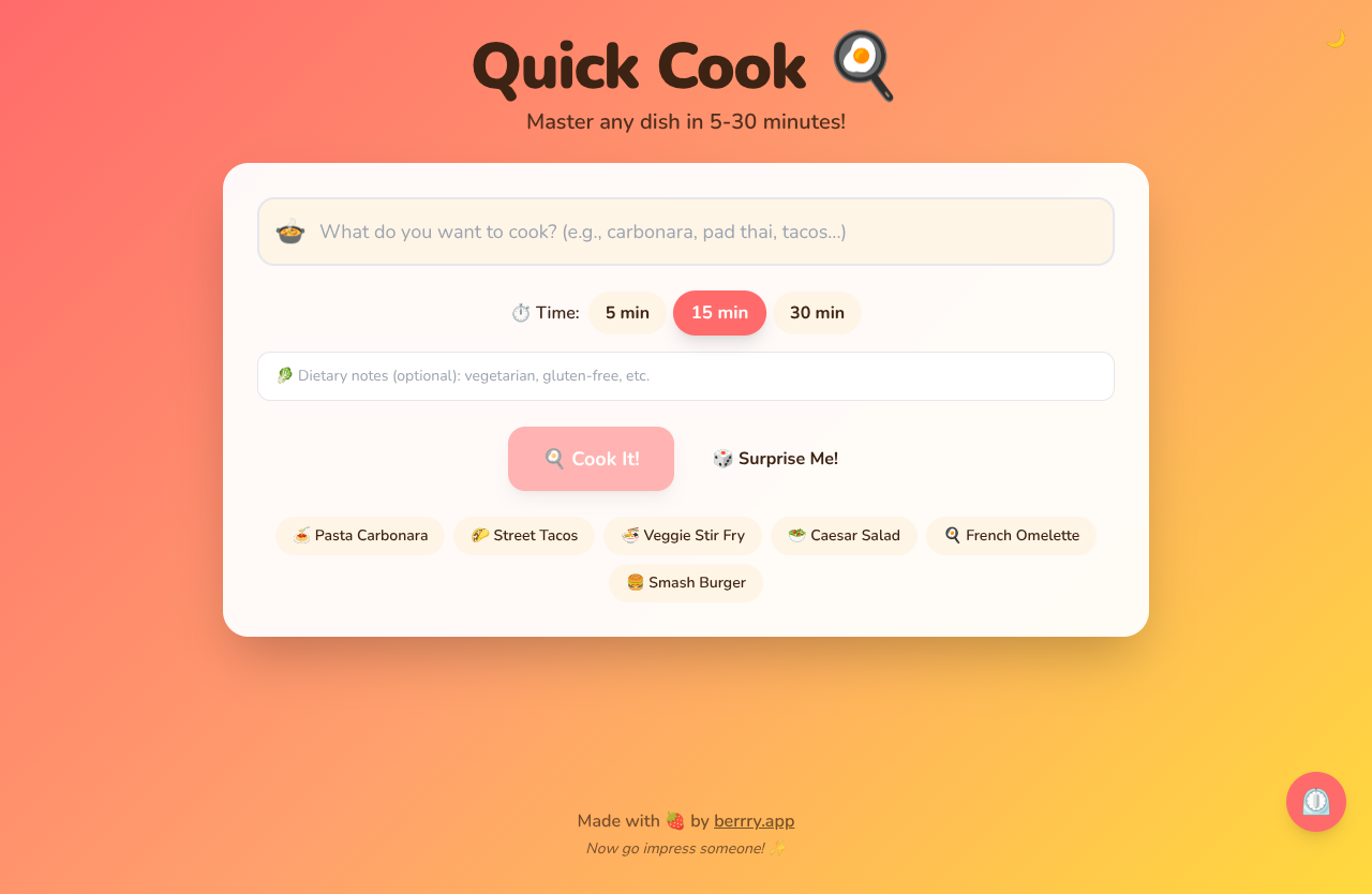 quickcook app