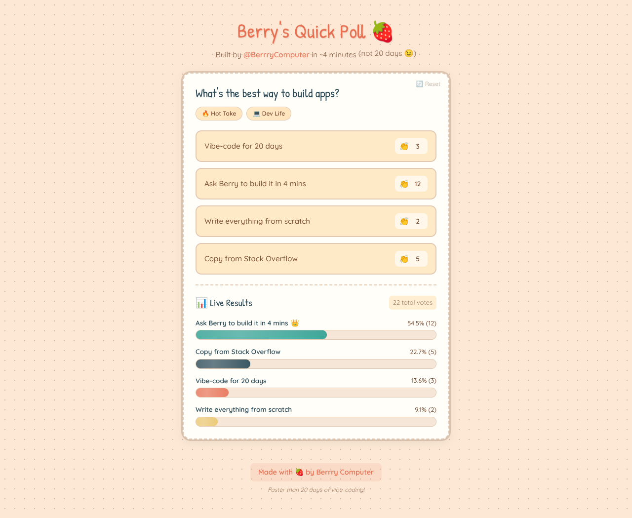 quickpoll app