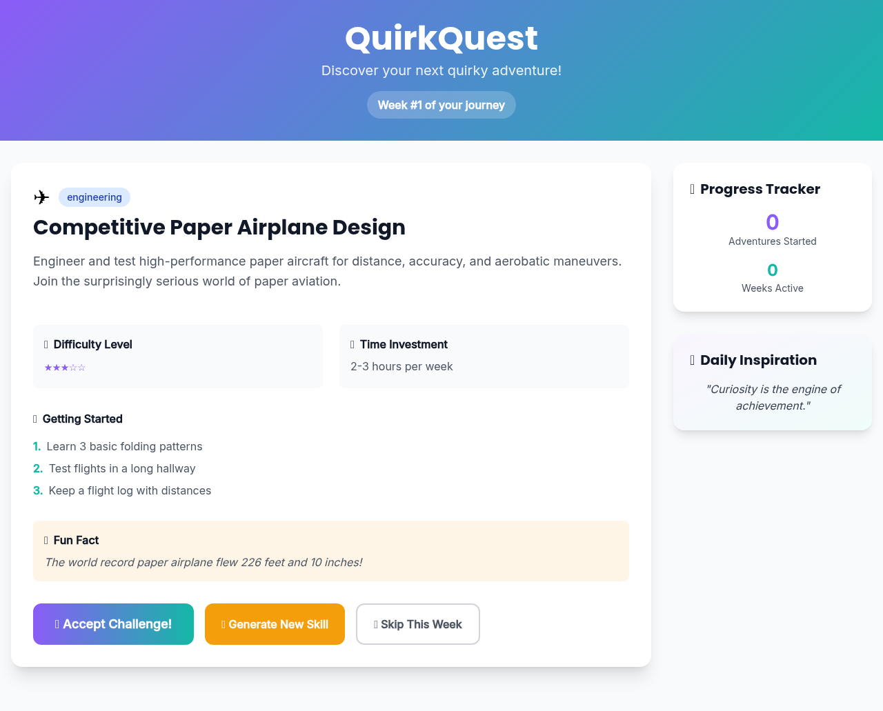 quirkquest app
