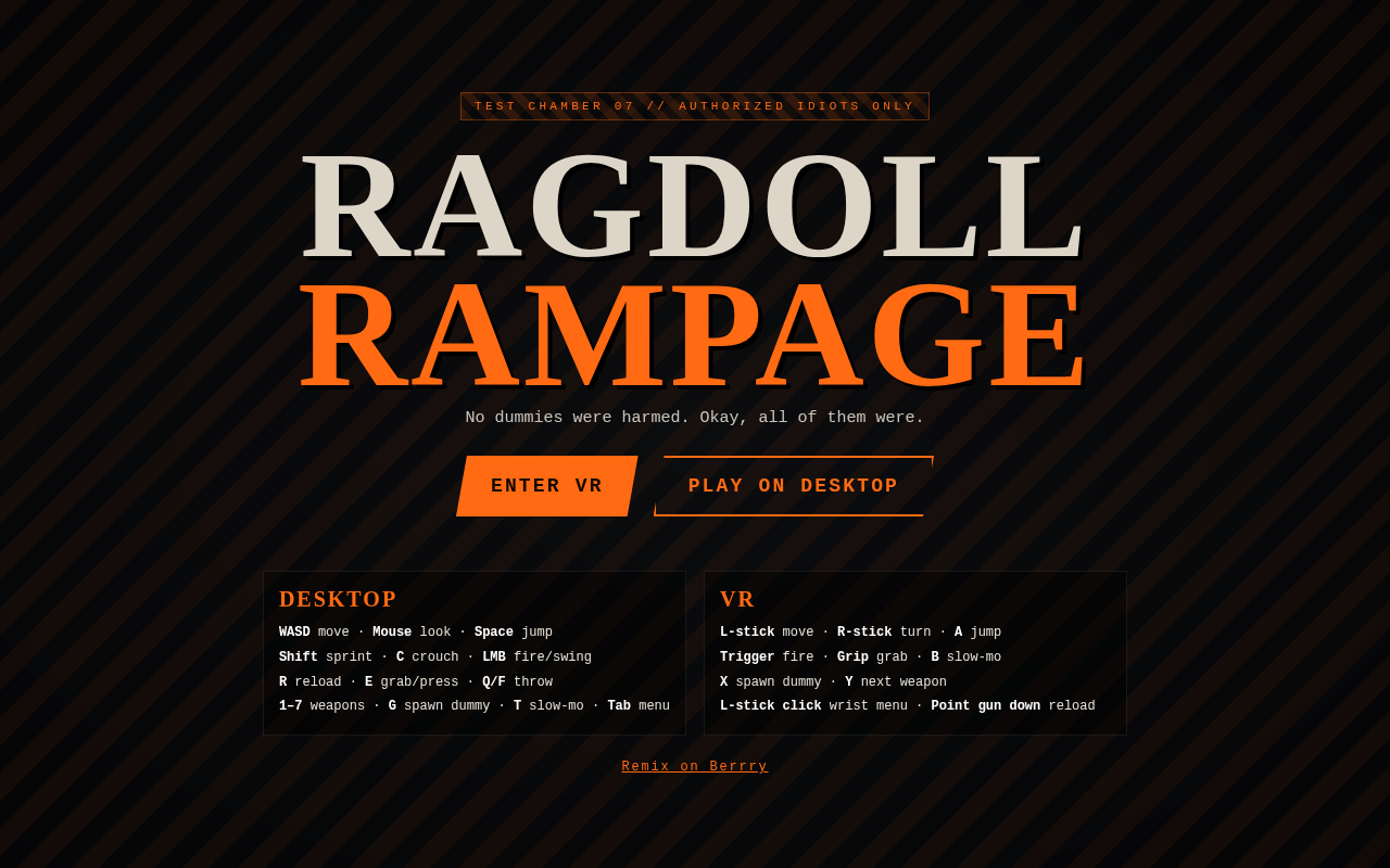 Ragdoll Rampage screenshot