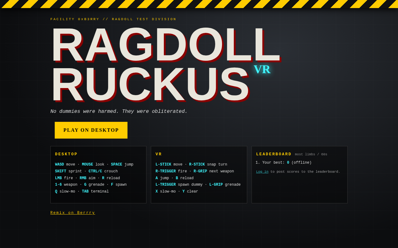 Ragdoll Ruckus screenshot