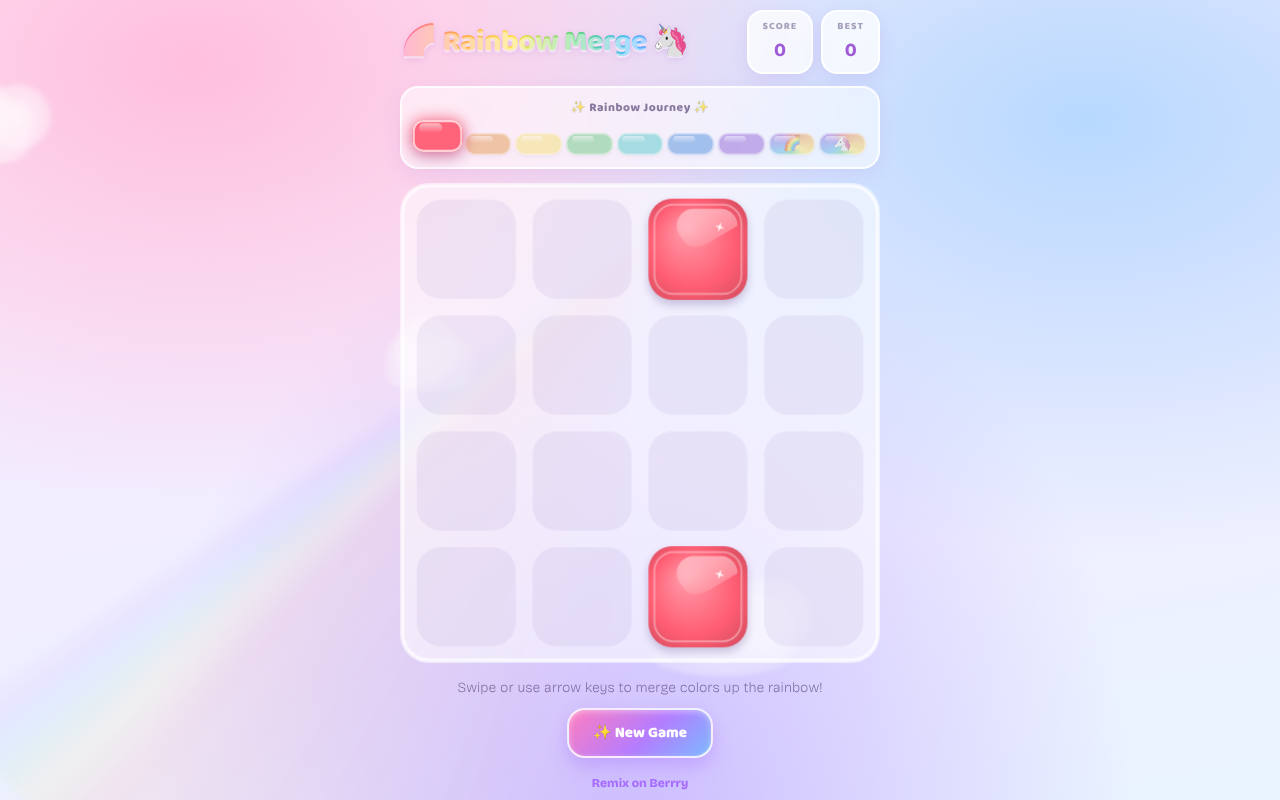 rainbow-merge-tiny app