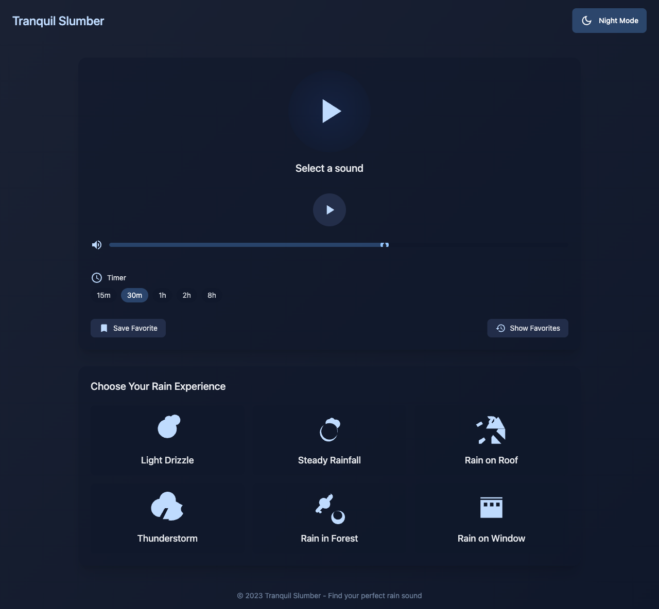 rainsounds app