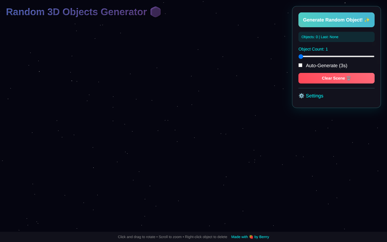 random3d app