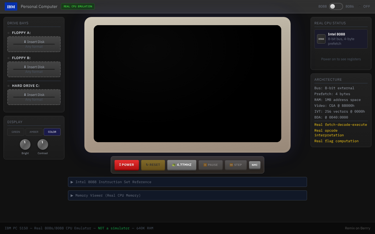 IBM PC Emulator screenshot