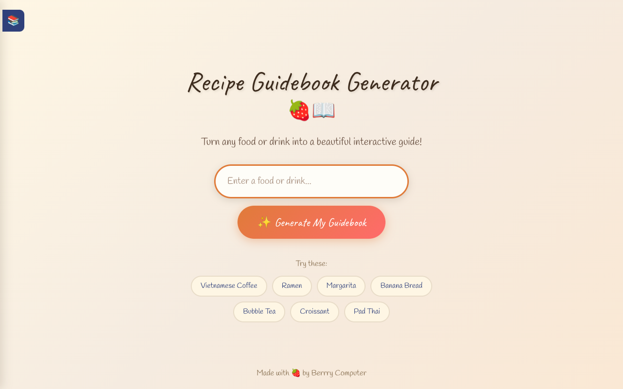 recipebook app