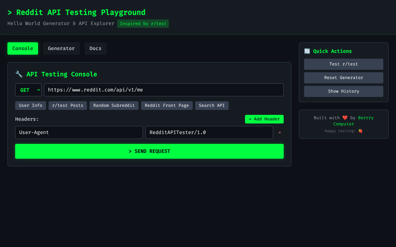 redditapi app