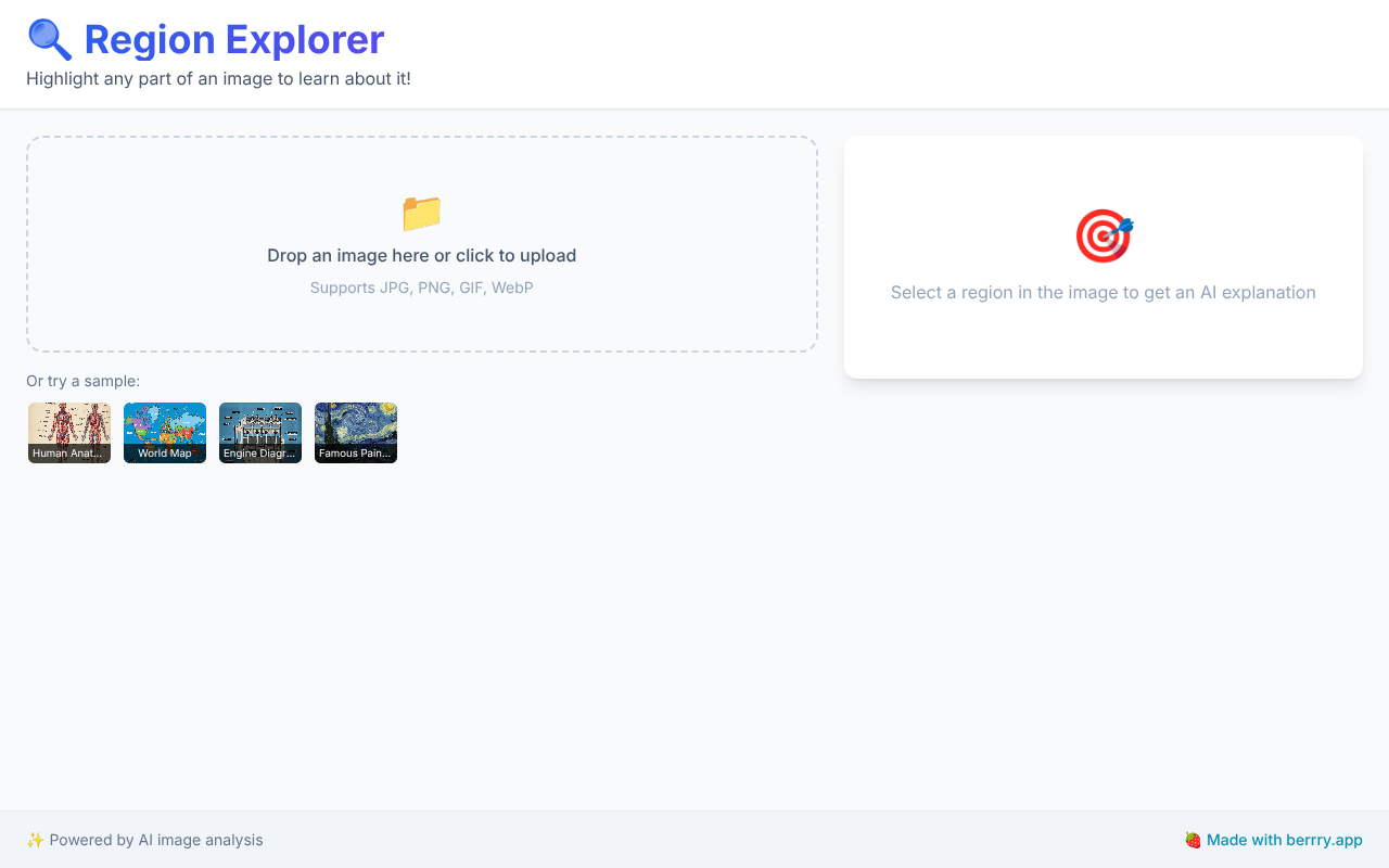 regionexplorer app