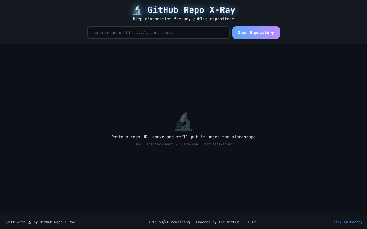 repo-xray app