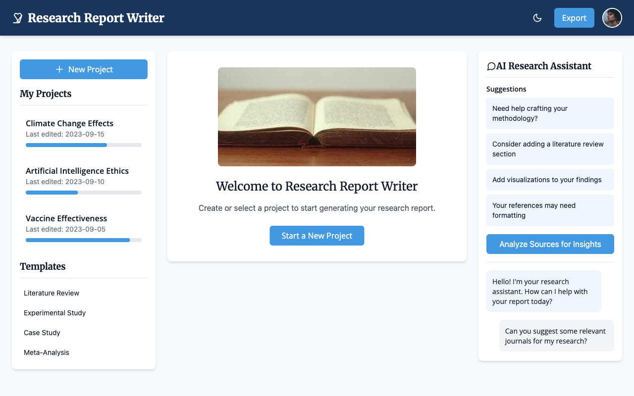 researchwriter app