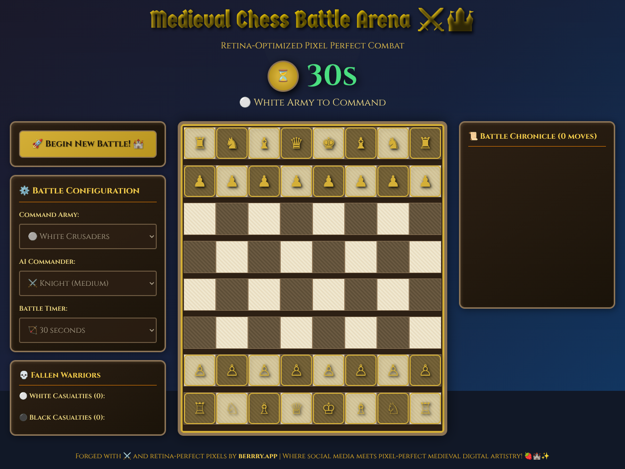 Medieval Chess Battle screenshot