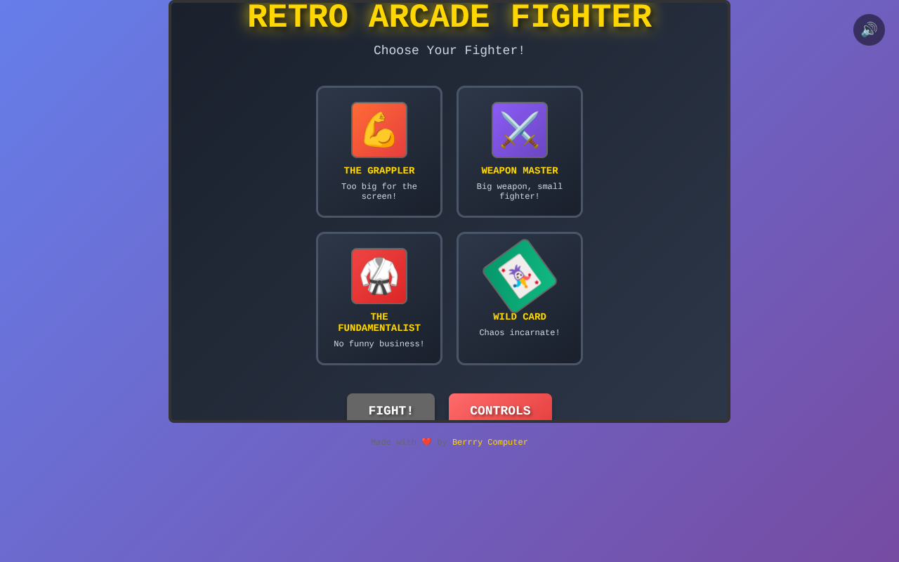 retro-fighter app