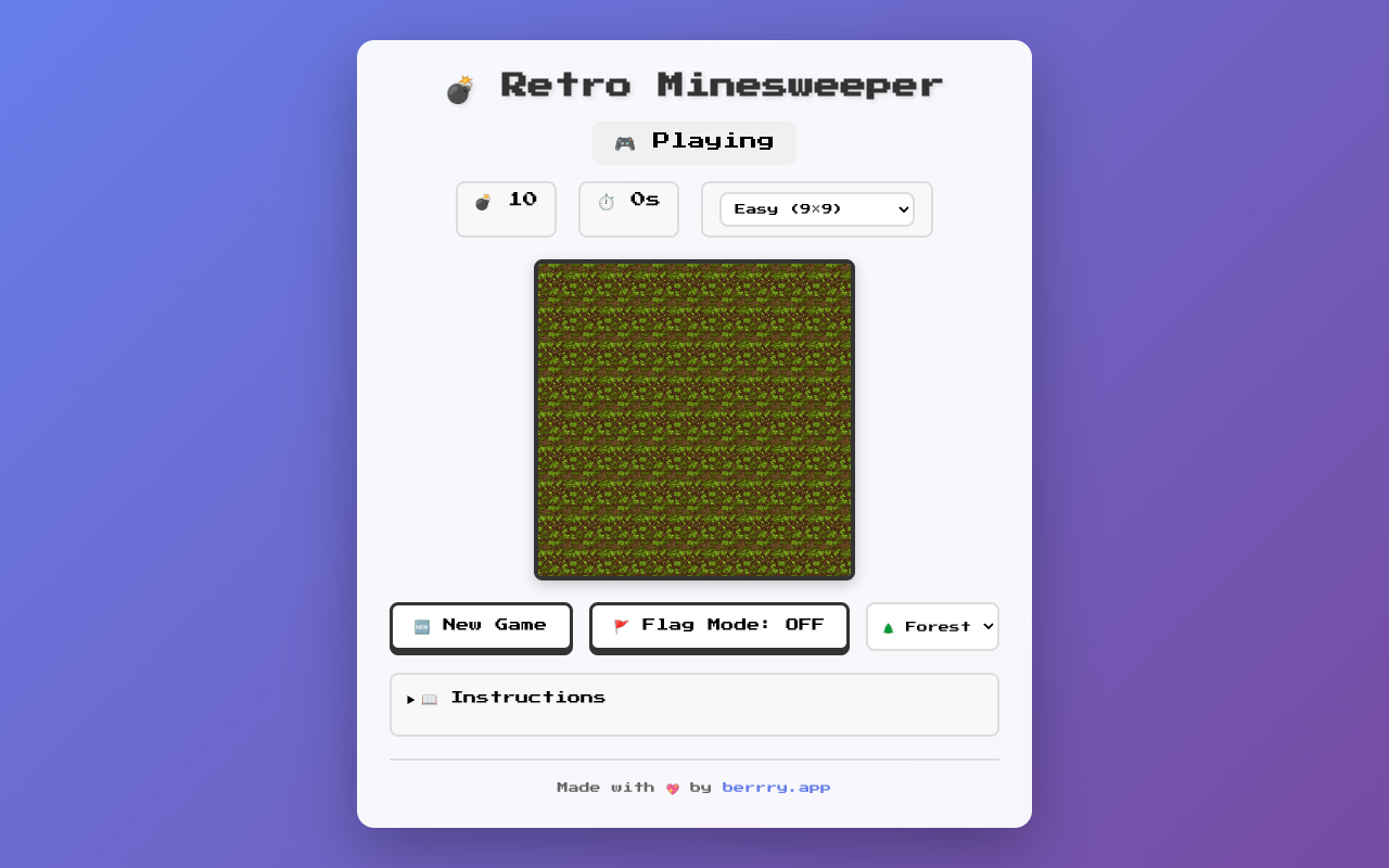 retrominesweeper app