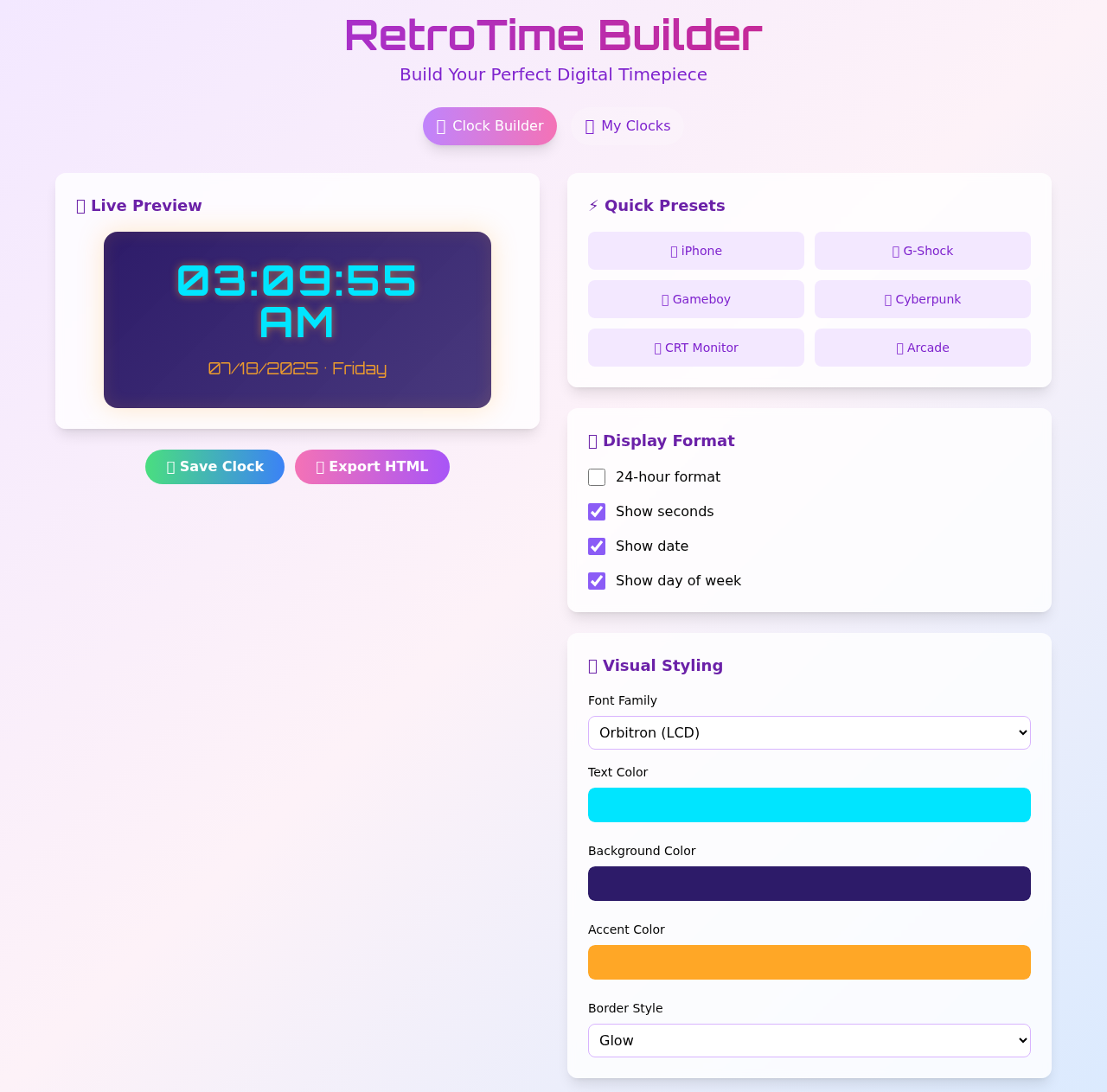 retrotime app