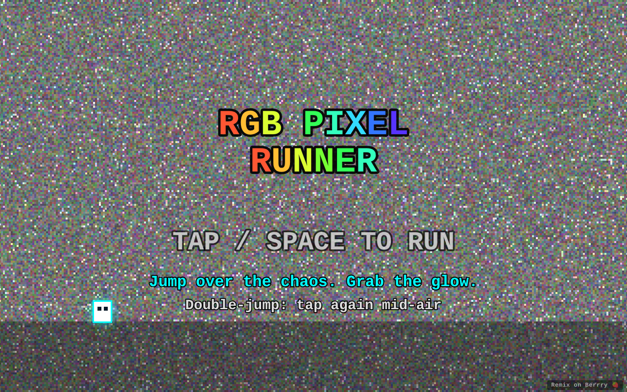 rgb-pixel-runner app