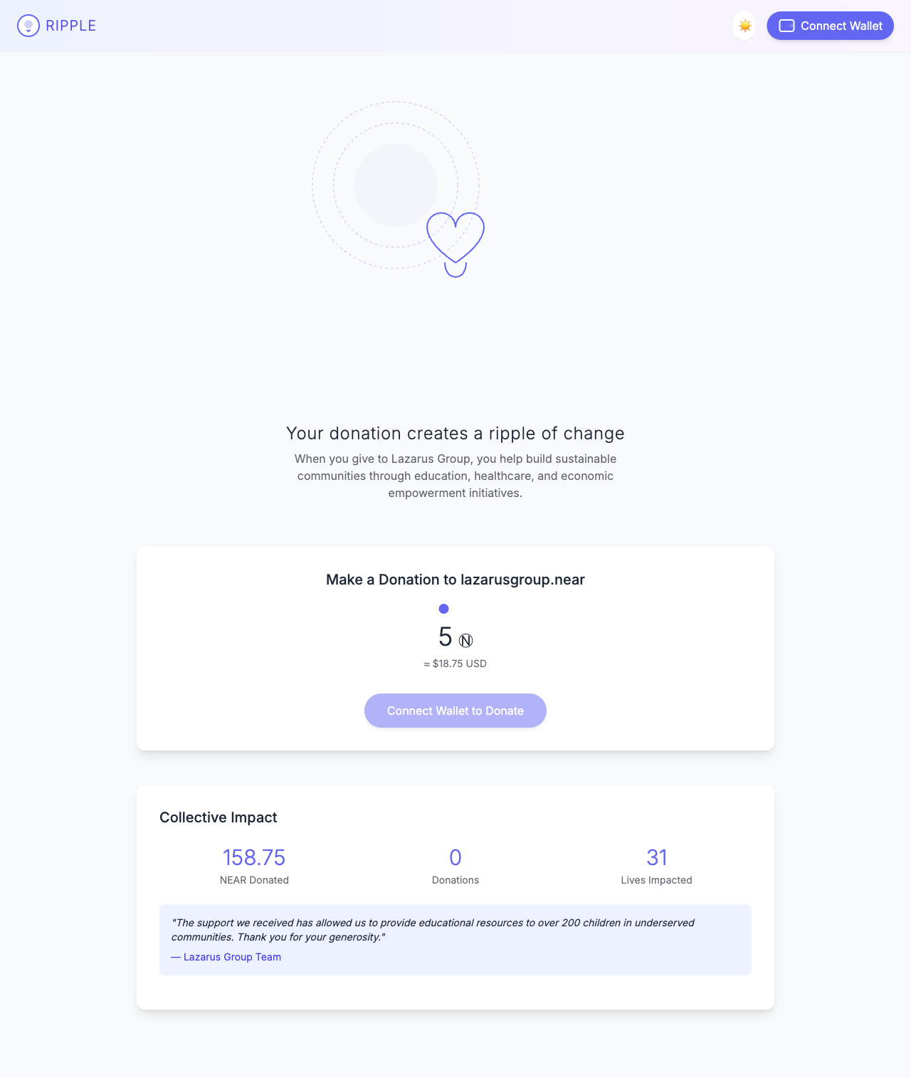 rippleforgood app