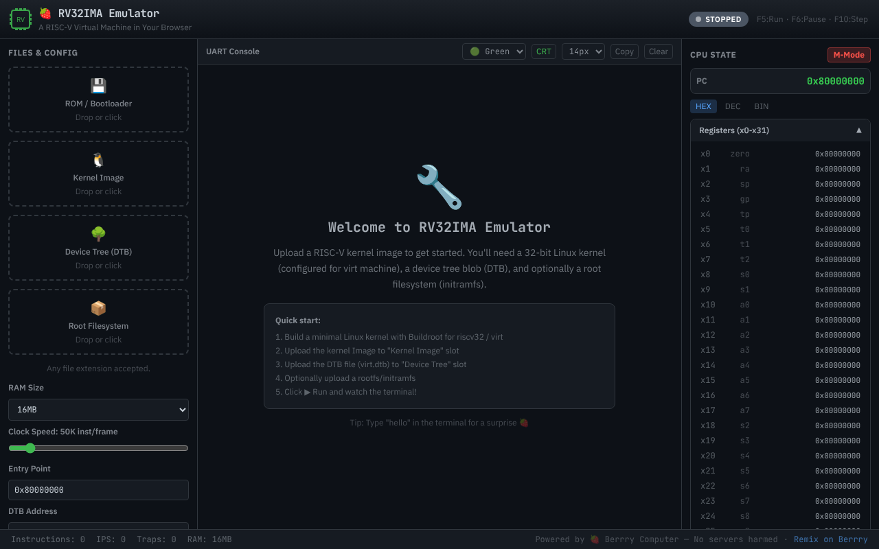 riscv-browser app
