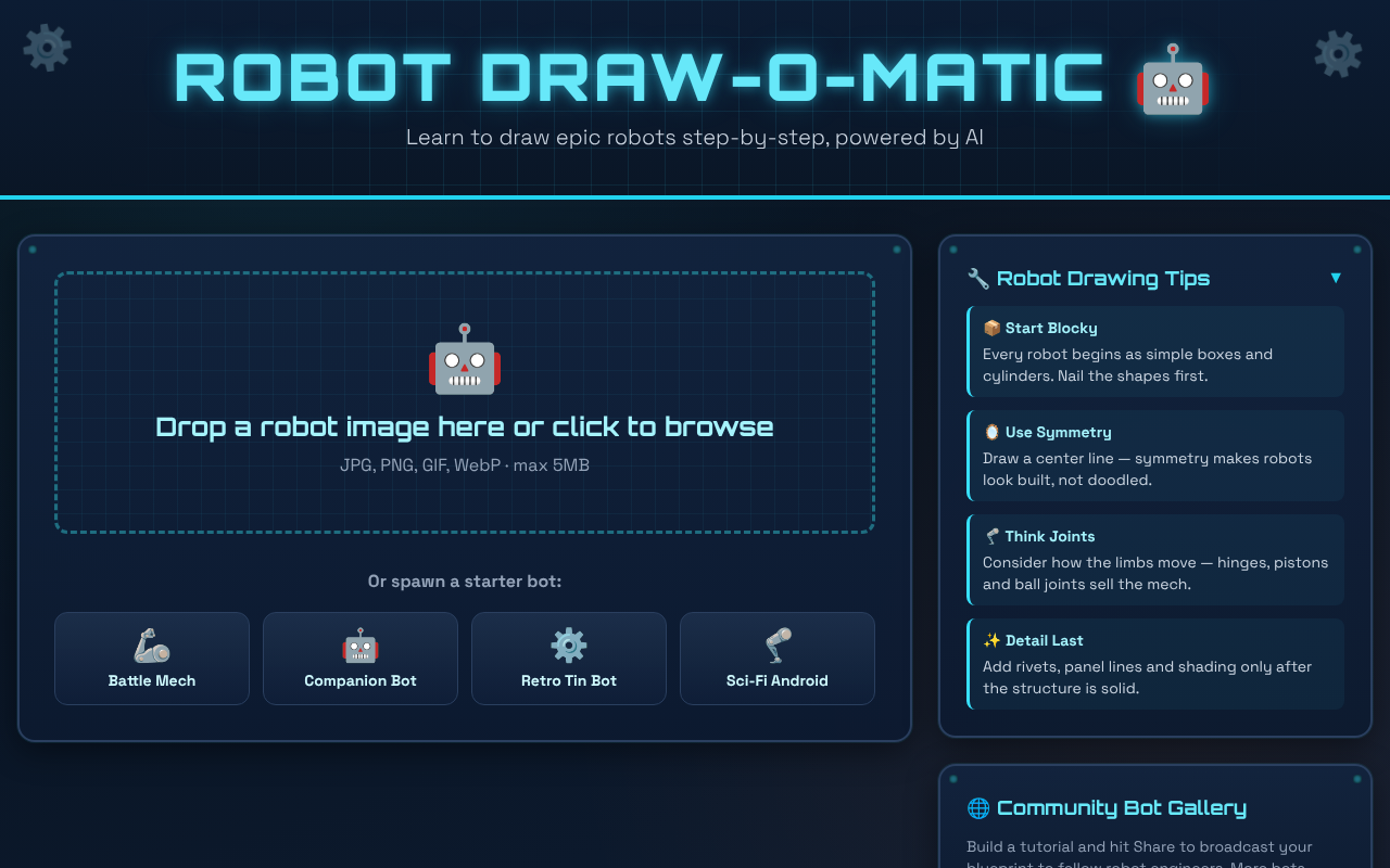 Robot Drawing Studio screenshot
