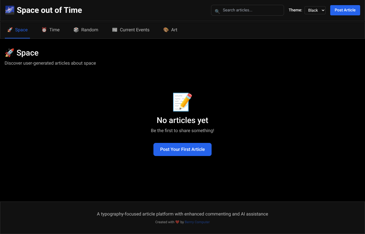 Space Out of Time screenshot