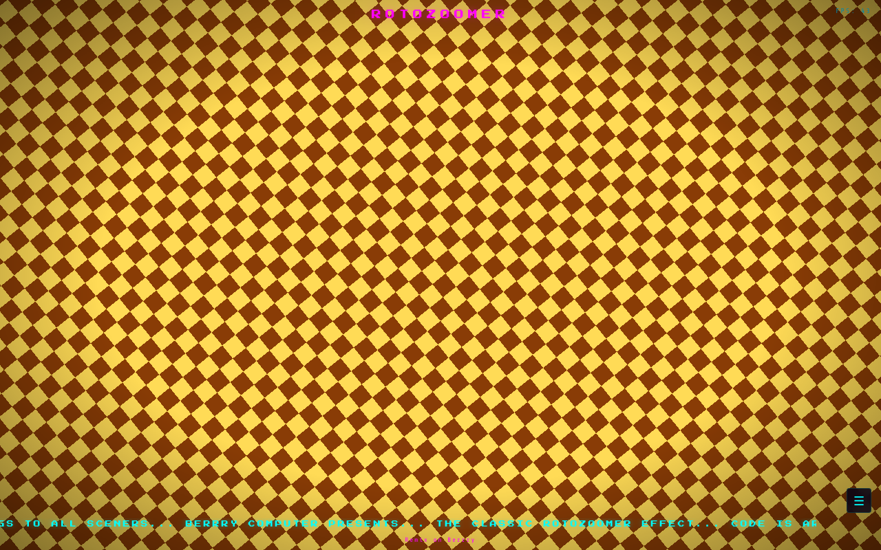 Rotozoomer screenshot