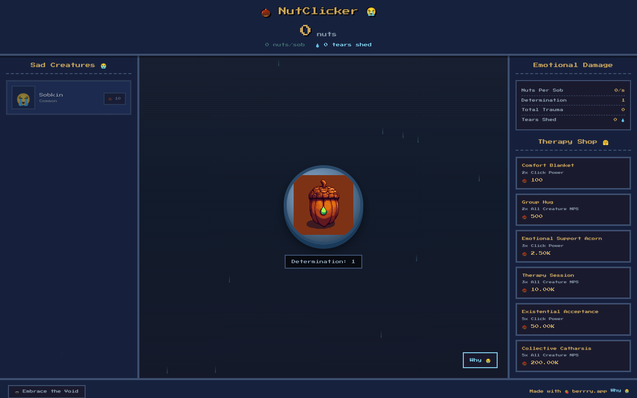 sadnutclicker app