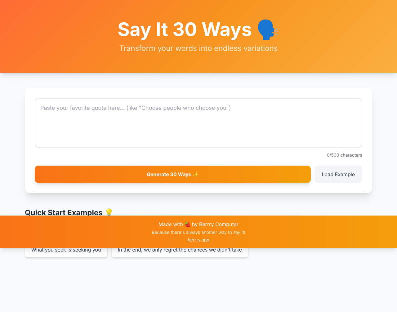 sayit30ways app