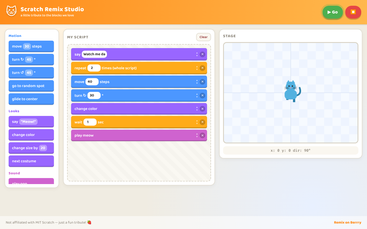 scratch-remix-studio app