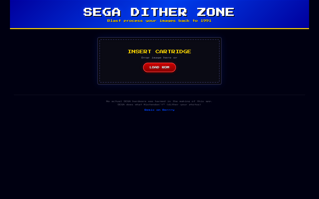 sega-dither-zone app