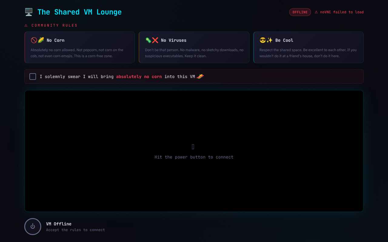 shared-vm-lounge app