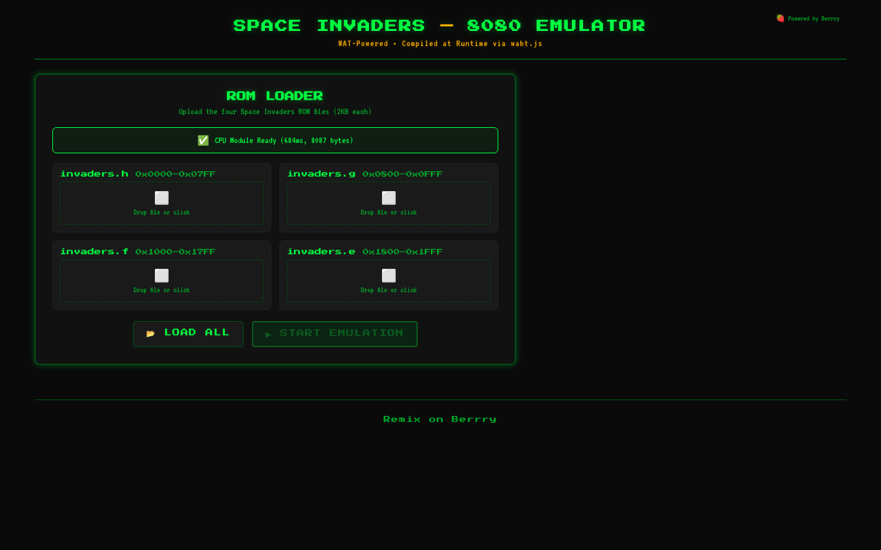 si8080-wat app