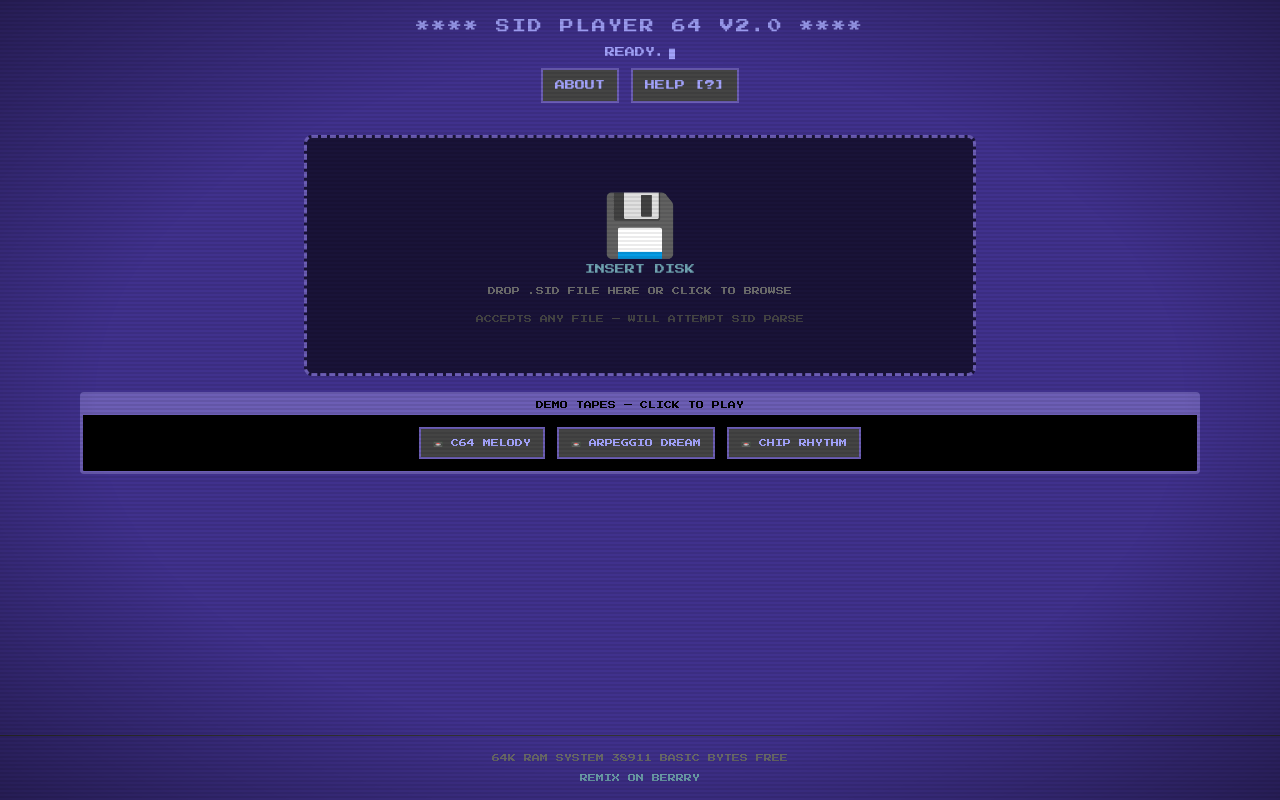 SID Player 64 screenshot