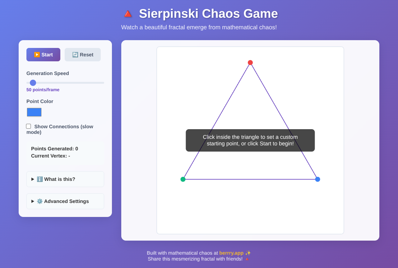 sierpinski-chaos app