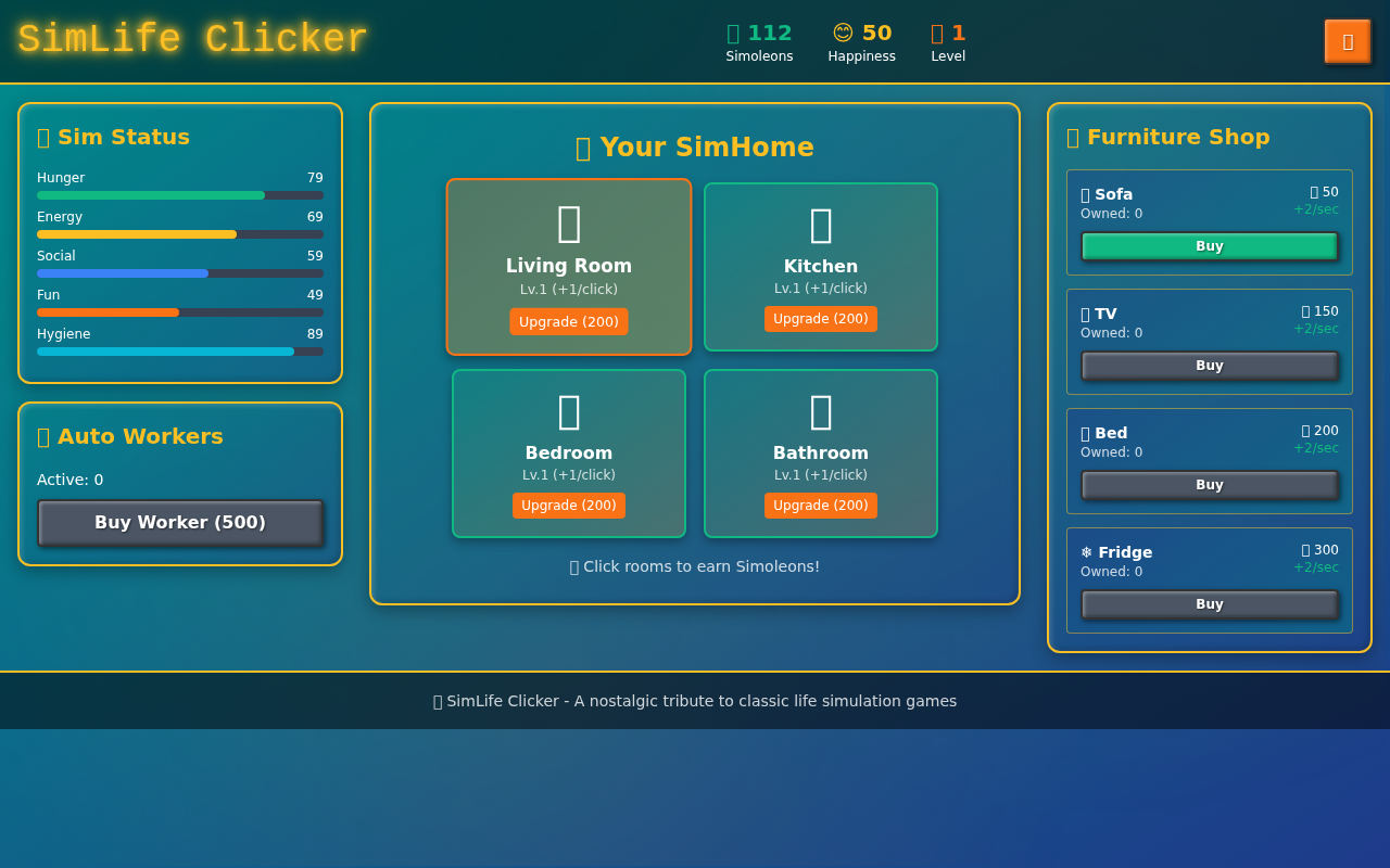 simlifeclicker app