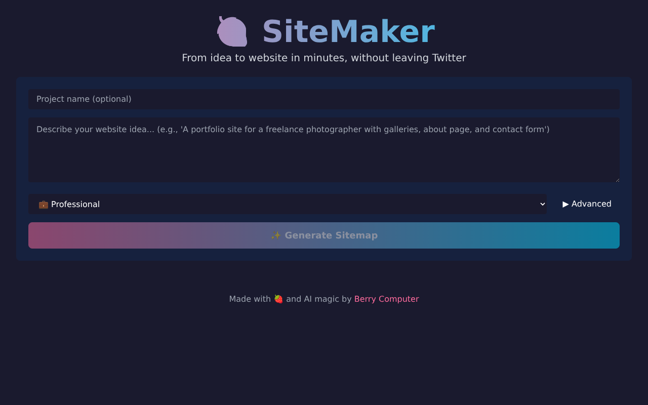 sitemaker app
