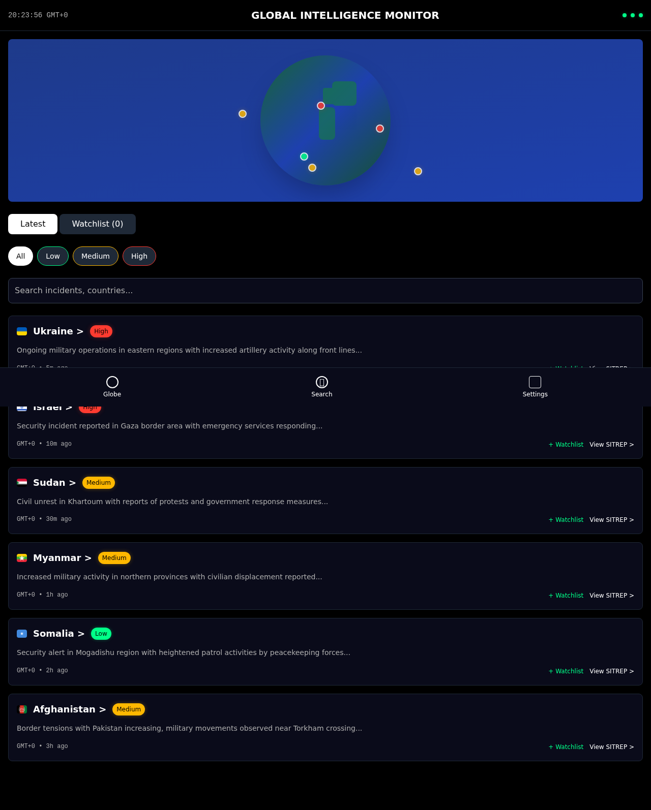 sitrep-monitor app
