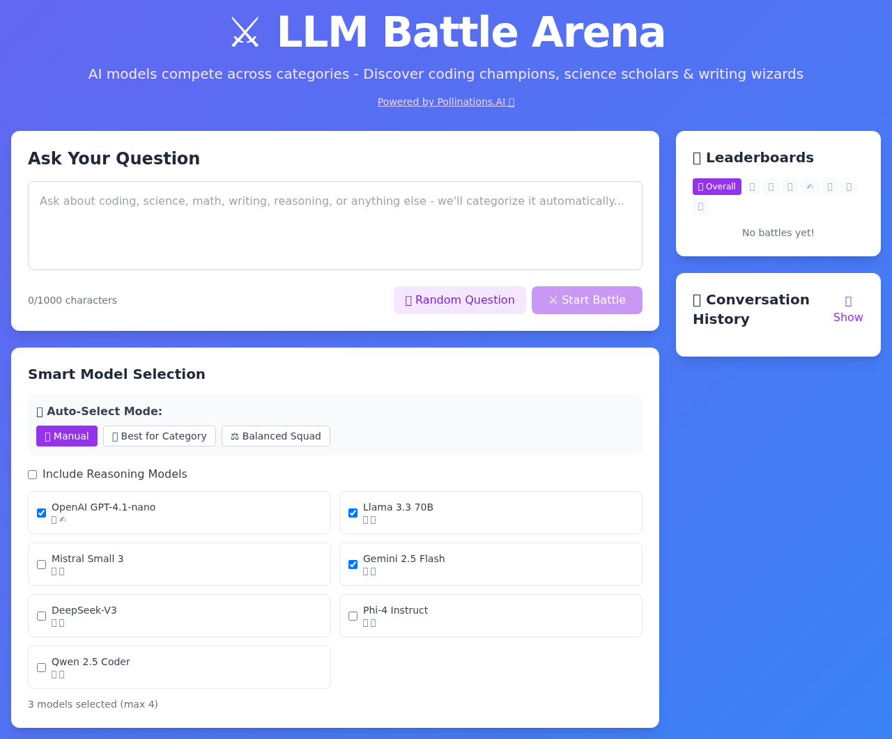 AI Battle Arena screenshot