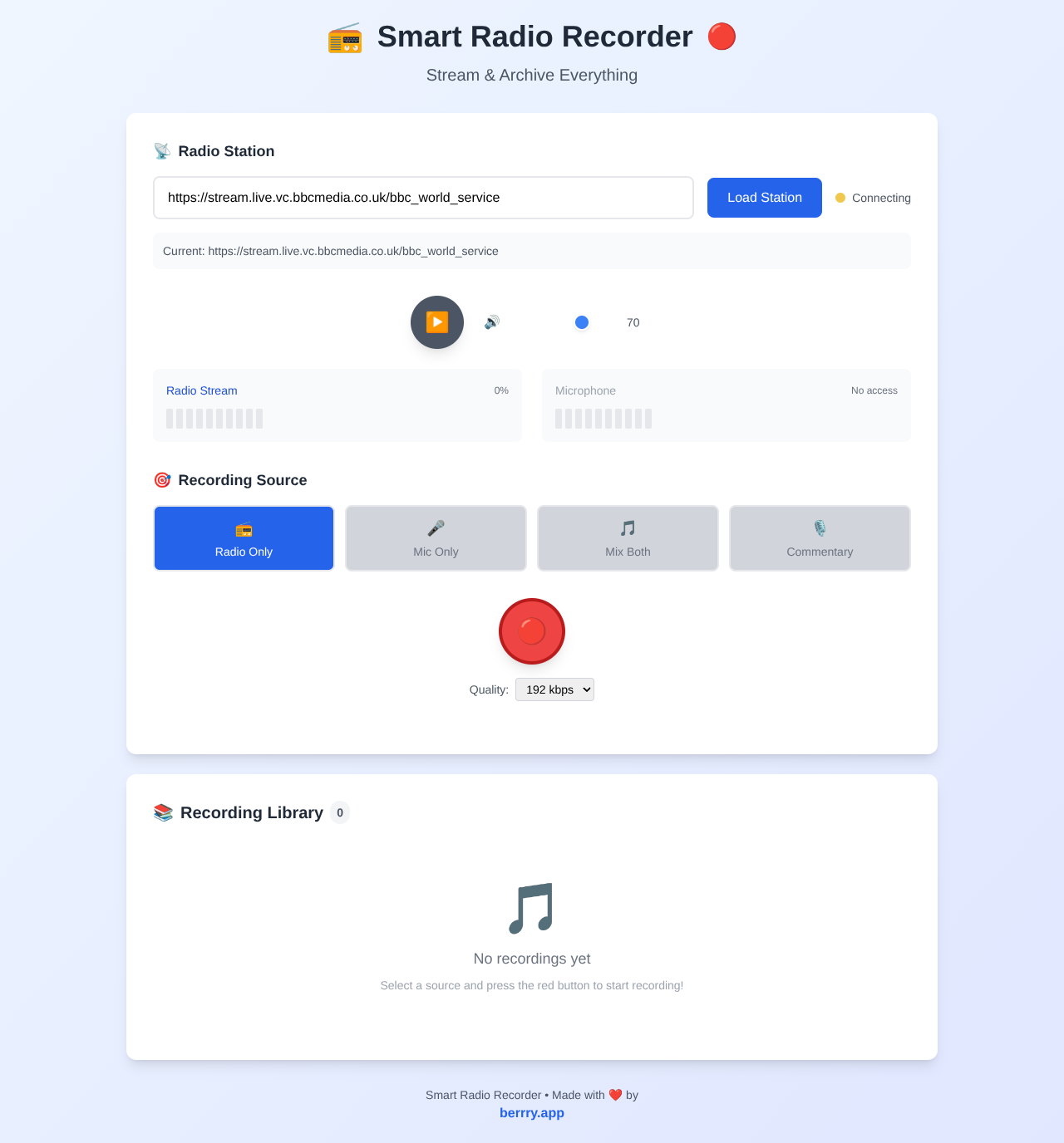 Smart Radio Recorder screenshot