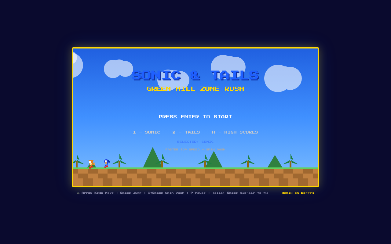 sonicgreenhillrush app