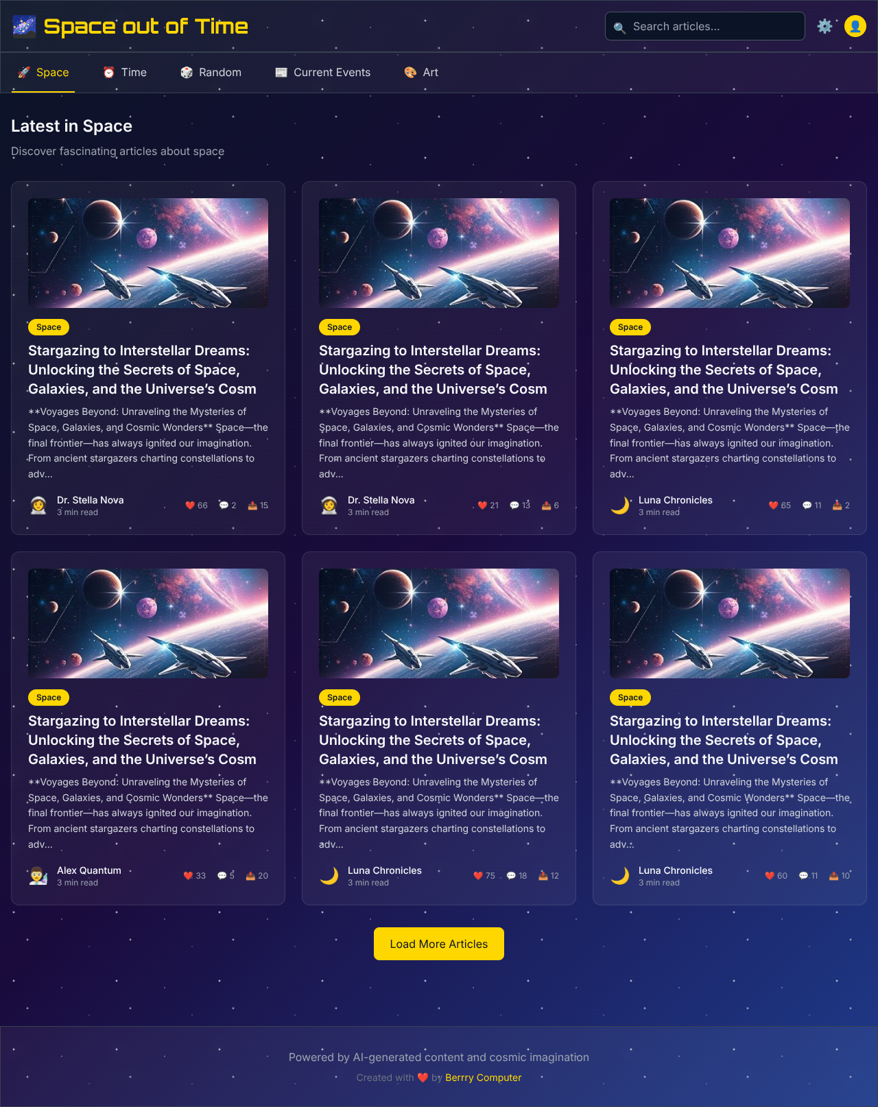 Space Out of Time screenshot