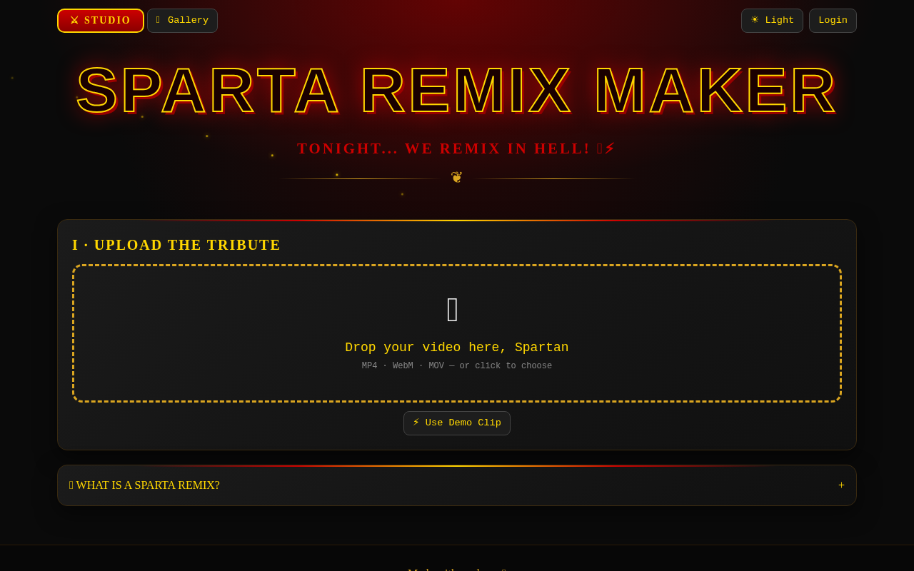 sparta-remix app